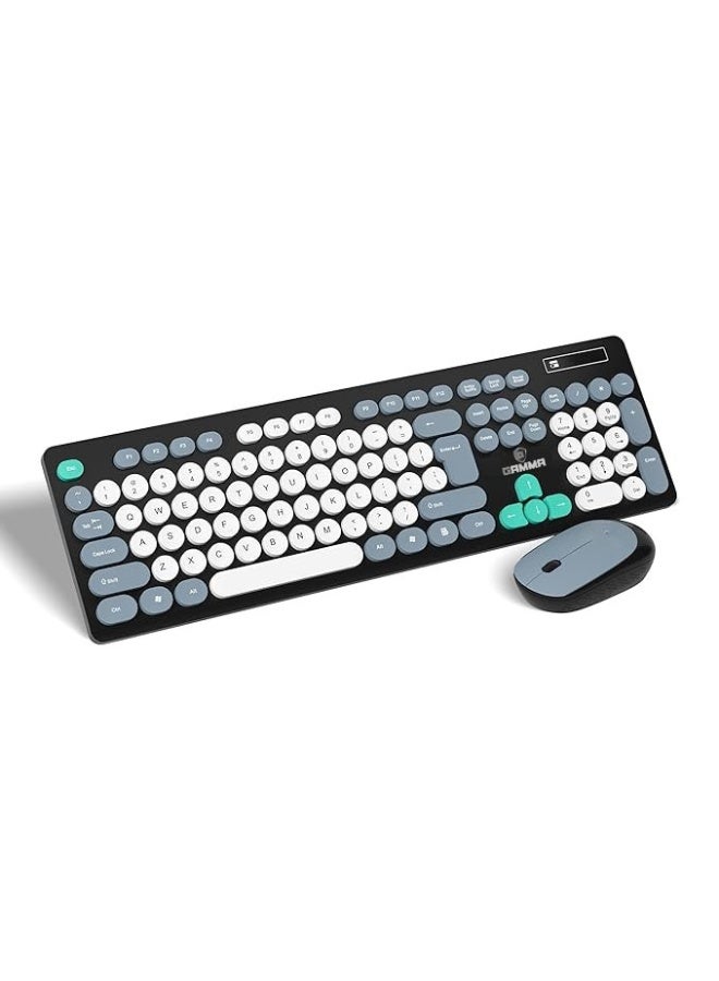 جاما طقم لوحة مفاتيح وماوس لاسلكي Gamma K-530 – عربي وإنجليزي – اتصال 2.4GHz – ماوس 1000 DPI - Image 1